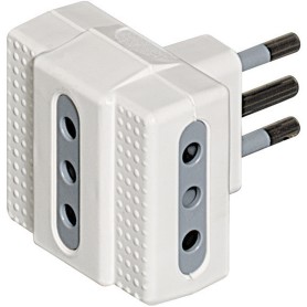 bticino S3603D adattatore per presa di corrente Grigio, Bianco (S3603D)