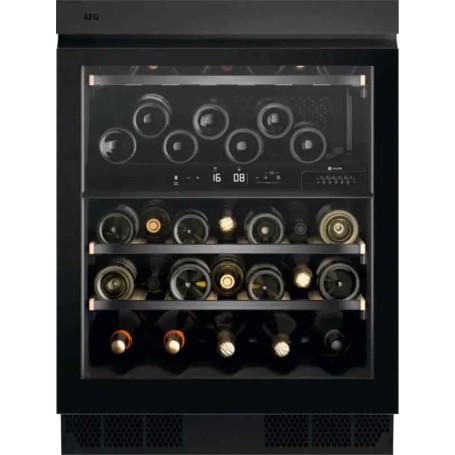 AEG NSW8D826GT Serie 8000 Perfect Shelving Cantina vini da incasso cm. 60 h. 72 - 40 bottiglie - nero opaco
