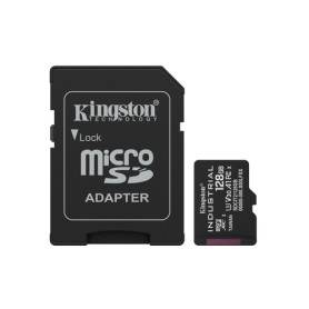 Kingston Technology Scheda microSDXC Industriale 128GB C10 A1 pSLC + Adattatore SD (SDCIT2/128GB)