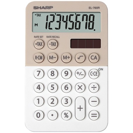 Sharp EL-760R calcolatrice Desktop Calcolatrice finanziaria Beige, Bianco (SH-EL760RBLA)