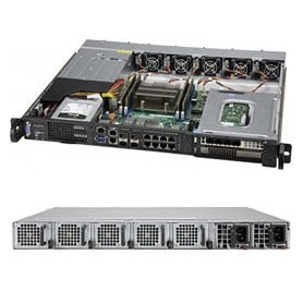 Supermicro SYS-1019D-16C-RAN13TP+ sistema barebone per server Intel SoC BGA 2518 Rack (1U) Nero