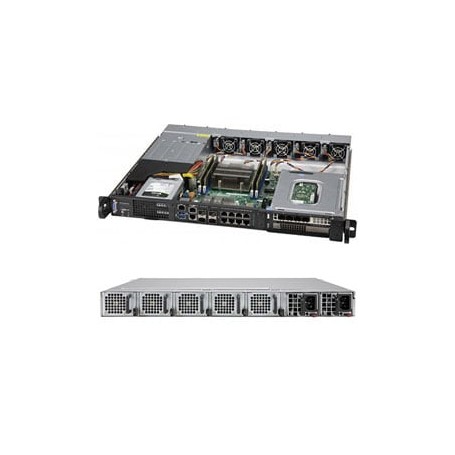 Supermicro SYS-1019D-16C-RAN13TP+ sistema barebone per server Intel SoC BGA 2518 Rack (1U) Nero