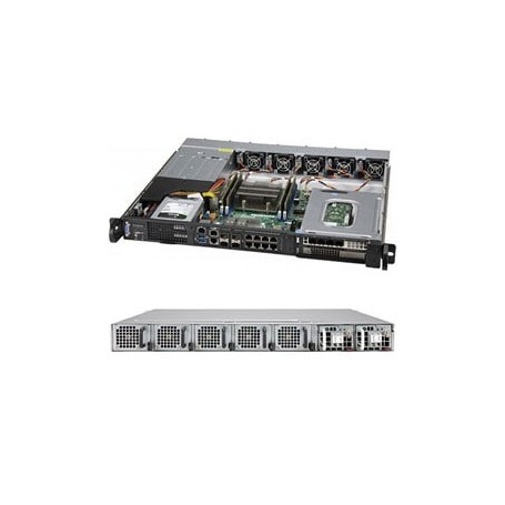 Supermicro SYS-1019D-4C-RDN13TP+ sistema barebone per server Intel SoC BGA 2518 Rack (1U) Nero