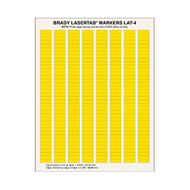 Brady LaserTab Giallo Etichetta per stampante autoadesiva (029786)