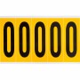 Brady 1560-0 etichetta autoadesiva Rettangolo Permanente Nero, Giallo 125 pz (097090)