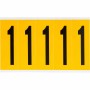 Brady 1560-1 etichetta autoadesiva Rettangolo Permanente Nero, Giallo 125 pz (097091)