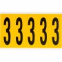 Brady 1560-3 etichetta autoadesiva Rettangolo Permanente Nero, Giallo 125 pz (097093)
