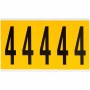 Brady 1560-4 etichetta autoadesiva Rettangolo Permanente Nero, Giallo 125 pz (097094)