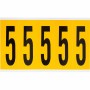 Brady 1560-5 etichetta autoadesiva Rettangolo Permanente Nero, Giallo 125 pz (097095)