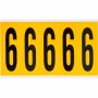 Brady 1560-6 etichetta autoadesiva Rettangolo Permanente Nero, Giallo 125 pz (097096)
