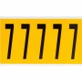 Brady 1560-7 etichetta autoadesiva Rettangolo Permanente Nero, Giallo 125 pz (097097)