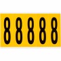 Brady 1560-8 etichetta autoadesiva Rettangolo Permanente Nero, Giallo 125 pz (097098)