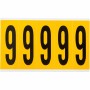 Brady 1560-9 etichetta autoadesiva Rettangolo Permanente Nero, Giallo 125 pz (097099)