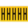 Brady 1560-H etichetta autoadesiva Rettangolo Permanente Nero, Giallo 125 pz (097107)