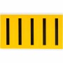 Brady 1560-I etichetta autoadesiva Rettangolo Permanente Nero, Giallo 125 pz (097108)