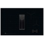 AEG XUF9848AB Premier (949598343) Piano cottura a induzione+cappa aspirante da 80 cm con display FlexBridge CookSmart