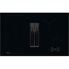 AEG XUF9848AB Premier (949598343) Piano cottura a induzione+cappa aspirante da 80 cm con display FlexBridge CookSmart