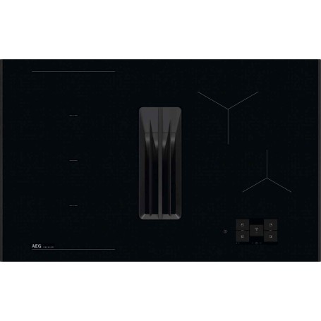 AEG XUF9848AB Premier (949598343) Piano cottura a induzione+cappa aspirante da 80 cm con display FlexBridge CookSmart