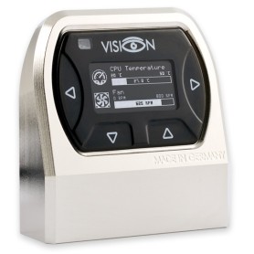 Aqua Computer VISION Touch controller della velocità della ventola 12 canali OLED Nero, Argento (53238)