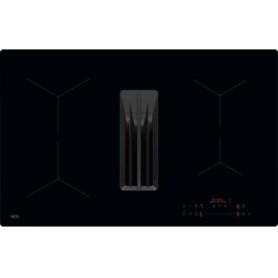 AEG NCT84A00CB Piano cottura a induzione con cappa integrata, vetro nero, 80 cm