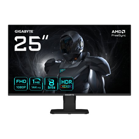 GIGABYTE GS25F14 Monitor Gaming FHD da 25” - 1920 x 1080, 144Hz, 1ms, 300 cd/m², Display HDR 10, HDMI 2.0, DisplayPort 1.2 (GS25F14 EU)