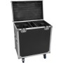 ROADINGER Flightcase 2x TMH-S400 mit Rollen, 100 kg Traglast, 70,5 x 45 x 86 cm (31001087)
