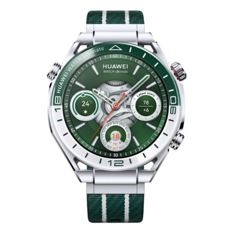 Huawei WATCH Ultimate 2 3,81 cm (1.5") AMOLED 47.8 mm Digitale 466 x 466 Pixel Touch screen 4G Cromo, Verde Wi-Fi GPS (satellita (55020GNT)