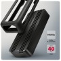 Axagon EEM2-40G contenitore di unità di archiviazione Box esterno SSD Nero M.2