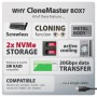 Axagon EEM2-20GD docking station per unità di archiviazione USB 3.2 Gen 2 (3.1 Gen 2) Type-C Nero, Grigio