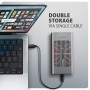 Axagon EEM2-20GD docking station per unità di archiviazione USB 3.2 Gen 2 (3.1 Gen 2) Type-C Nero, Grigio