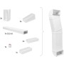 AEG CC8454CKIT , Piano con cappa aspirante CCE84543CB incl. kit di ricircolo M2CKCF01C, vetro nero, 80 cm