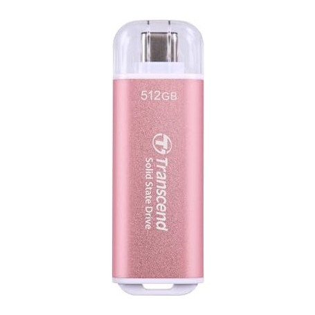 Transcend ESD300 512 GB USB tipo-C 3.2 Gen 2 (3.1 Gen 2) Rosa (TS512GESD300P)