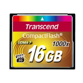 Transcend CompactFlash Card 1000x 16GB MLC (TS16GCF1000)