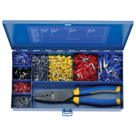 Klauke SK47B pinza crimpatrice Set di utensili/attrezzi Blu, Giallo