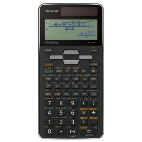 Sharp EL-W506T calcolatrice Tasca Calcolatrice con display Nero, Grigio (ELW506TGY)