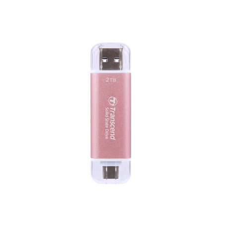 Transcend ESD310 2 TB Da USB tipo A a USB tipo C 3.2 Gen 2 (3.1 Gen 2) Rosa (TS2TESD310P)