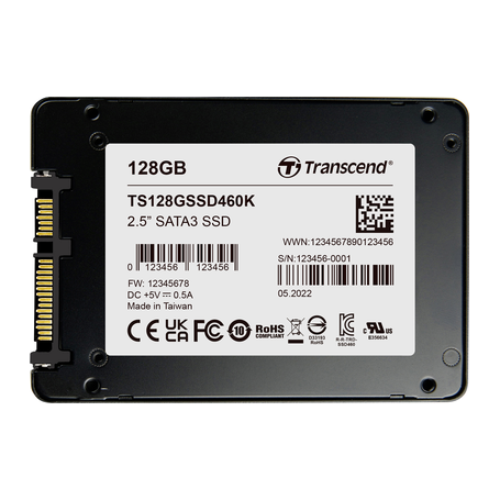 Transcend 128 GB Interne mSATA SSD TS128GSSD460K-VS1 (TS128GSSD460K-VS1)