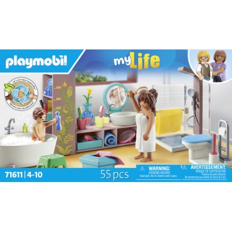 Playmobil My Life Bagno con vasca (71611)