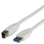 ITB ROS3002 cavo USB 1,8 m USB 3.2 Gen 1 (3.1 Gen 1) USB A USB B Beige (ROS3002)