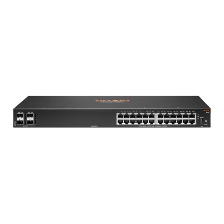 Hewlett Packard Enterprise Aruba 6100 24G 4SFP+ Gestito L3 Gigabit Ethernet (10/100/1000) 1U Nero (JL678A)