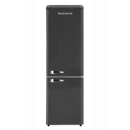 Wolkenstein KG250.4RT B Combinazione congelatore retrò , larghezza 54,60 cm, 249 L, illuminazione a LED, nero