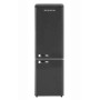 Wolkenstein KG250.4RT B Combinazione congelatore retrò , larghezza 54,60 cm, 249 L, illuminazione a LED, nero