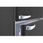Wolkenstein GK212.4RT B Combinazione congelatore retrò, larghezza 54,5 cm, 211 L, illuminazione a LED, nero.