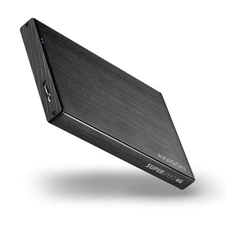 Axagon EE25-XA6 contenitore di unità di archiviazione Box esterno HDD/SSD Nero 2.5" (EE25-XA6)