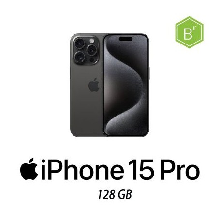 IPHONE 15 PRO 128GB BLACK TITANIUM/2Y - B (009398PCR-EU)