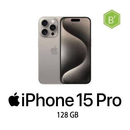 IPHONE 15 PRO 128GB NATURAL TITANIUM/2Y - B (009415PCR-EU)