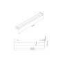 Wheelbase Supportbar 750mm - Black (MB3045)