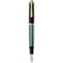 Pelikan M600 penna stilografica Sistema di riempimento integrato Nero, Oro, Verde 1 pz (980029)