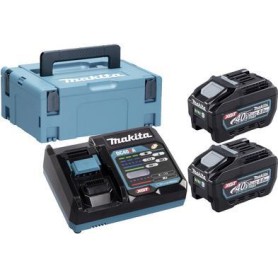 MAKITA 191V35-5 - Power Source-Kit passend für XGT-Geräte (40V XGT Li-Ionen | bestehend aus 2x BL4050F Akku 5,0 Ah , DC40RA Sc