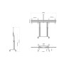 Multibrackets 4424 Supporto per display espositivi 190,5 cm (75") Nero (MB4424)